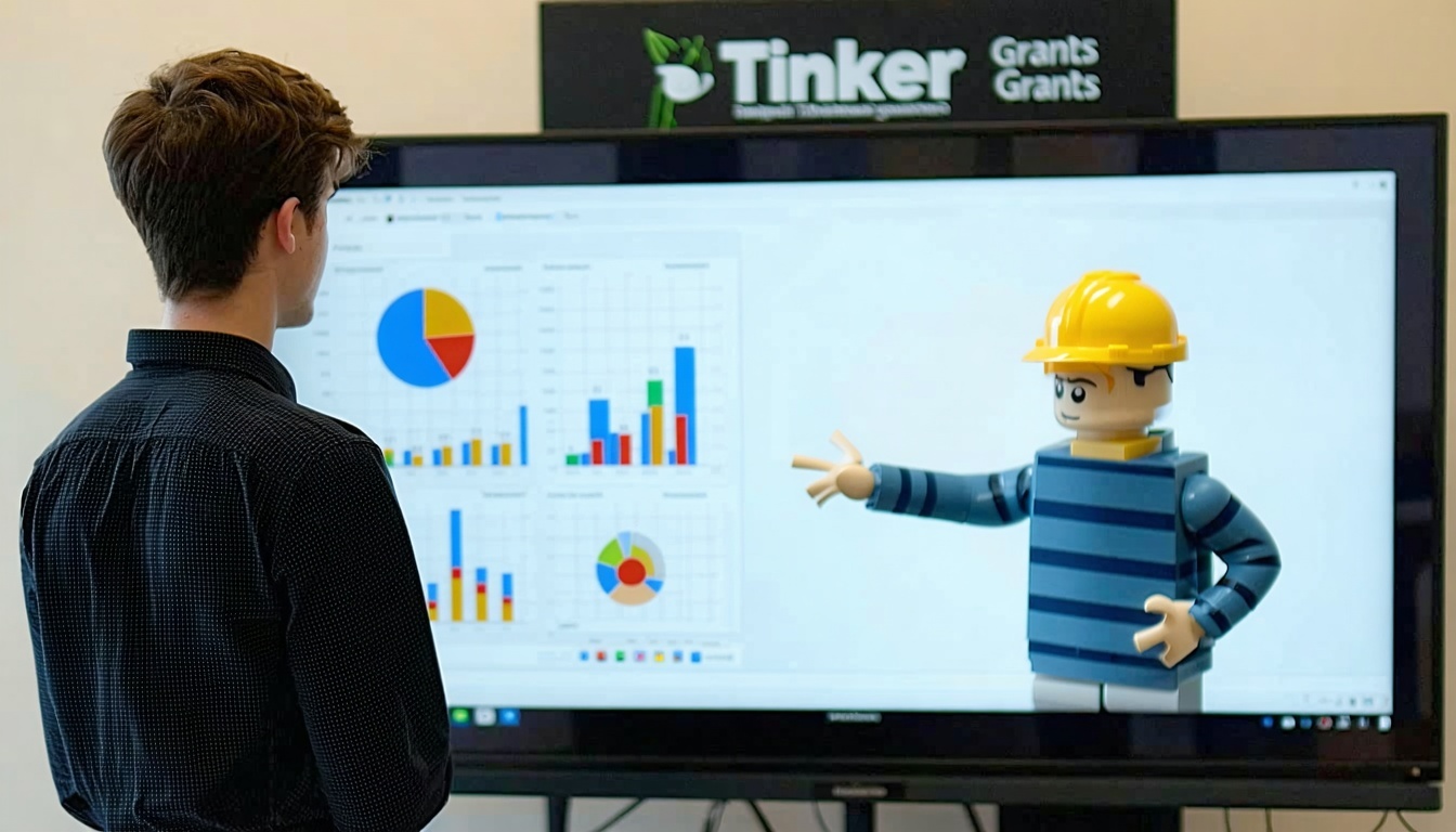 Student presenting innovative project funded by Tinker Grants