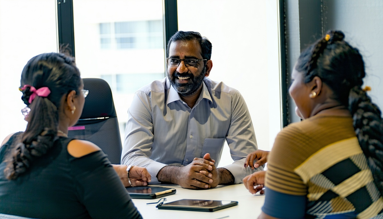 Tinker Grants founder Sairam Muralidharan engaging with grant recipients